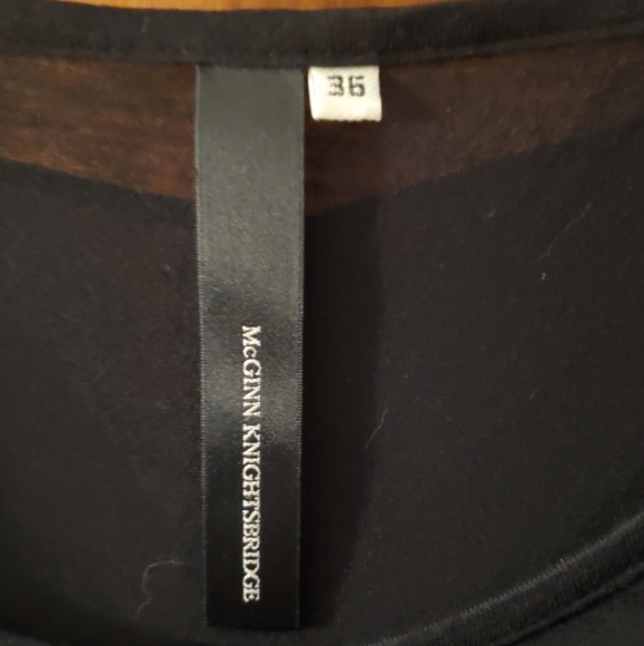 McGinn Knightsbridge draped black dress - Picture 9 of 12